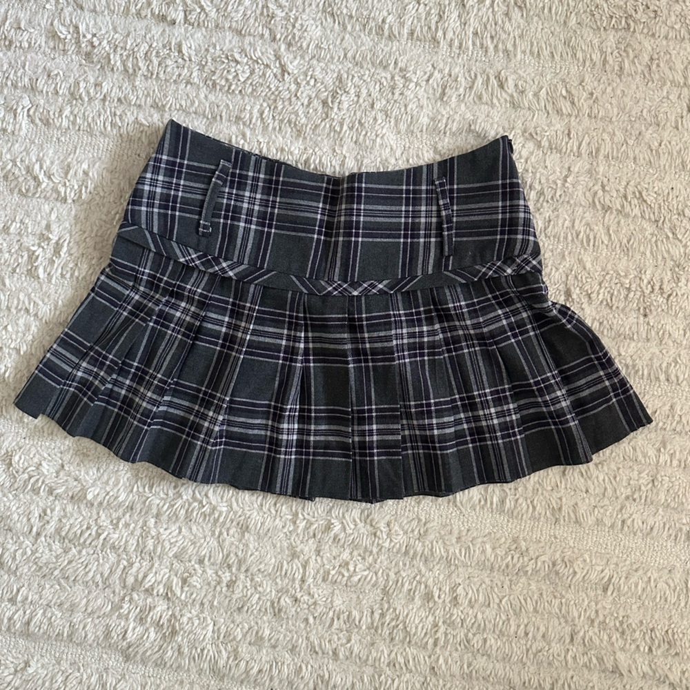 Plaid Pleated Skirt